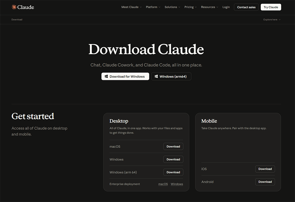 Claudeアプリ登録画面イメージ1